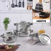 Karaca Powersteel 316+ 3Ply Onyx İndüksiyon Tabanlı Çelik 8 Parça Tencere Seti
