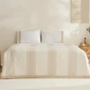 Karaca Home White Collection Rise %100 Pamuk Keten Çift Kişilik Pike Takımı Bej