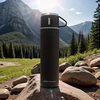 Karaca Thermosteel Nature Bardaklı Çelik Sızdırmaz Termos Siyah 550 ml