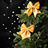 Karaca Home New Year Yılbaşı Ribbon Gold Ağaç Kurdelesi 12x13 cm