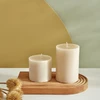 Karaca Home Ekru Silindir Mum 6,5x6 cm 