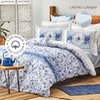 Karaca Home Amelia Mavi %100 Pamuk Tek Kişilik Lastikli Çarşaflı Nevresim Takımı