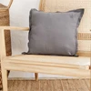 Karaca Home 4 Element Koyu Gri  İç Dolgulu Düz Kırlent 45x45 cm