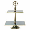 Karaca Home Line Dekoratif 2 Katlı Gold Kek Standı 25 cm