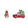Karaca Home Gift Truck & Snowman 2 Parça Ağaç Süsü Seti