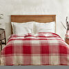 Karaca Home Flow Ekose Waffle Çift Kişilik Pike 200x230 cm Kırmızı