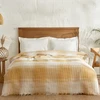 Karaca Home Flow Ekose Çift Kişilik Waffle Pike 200x230 cm Hardal