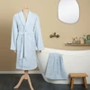 Karaca Home Defy Mavi %100 Pamuk Bornoz Seti L/XL