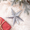 Karaca Home New Year Yılbaşı Yıldız Ağaç Başlığı Gümüş
