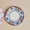 Karaca x Ömür Akkor İznik Balık Pasta Tabağı 21 cm