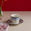 Karaca x Ömür Akkor İznik Çini Çay Fincanı ve Tabağı 200 ml