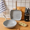 Karaca Biogranit Nare Wok Grill Set Mavi