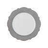 Karaca New Romantic İnce Çizgili Pasta Tabağı 21 cm Siyah 