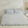 Karaca Home Pure Ruffle %100 Pamuk Çift Kişilik Nevresim Takımı Açık Mavi