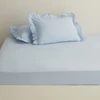 Karaca Home Basic %100 Pamuk King Kişilik Düz Çarşaf Mavi