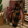 Karaca Home Flanel Throw Tv Battaniyesi Siyah/Turuncu