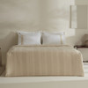 Karaca Home White Collection Delisa %100 Pamuk Keten Çift Kişilik Pike Takımı Krem