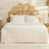 Karaca Home Mady %100 Cotton Waffle Çift Kişilik Tek Pike Beyaz