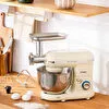 Emsan Bella Gusto Comfort Kıyma Çekme Aparatlı Hamur Yoğurma Makinesi Krem 1300W 5,5L