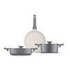 Jumbo Swiss Crystal 5 Parça Tencere Seti Grey