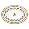 Baci Milano Amazzonia Porselen Oval Servis Tabağı 36 cm