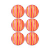 The Mia Joy Pasta Tabağı 6lı Set Kırmızı 19 Cm