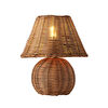 Apliqa Gırona Rattan Hasır Abajur Masa Lambası