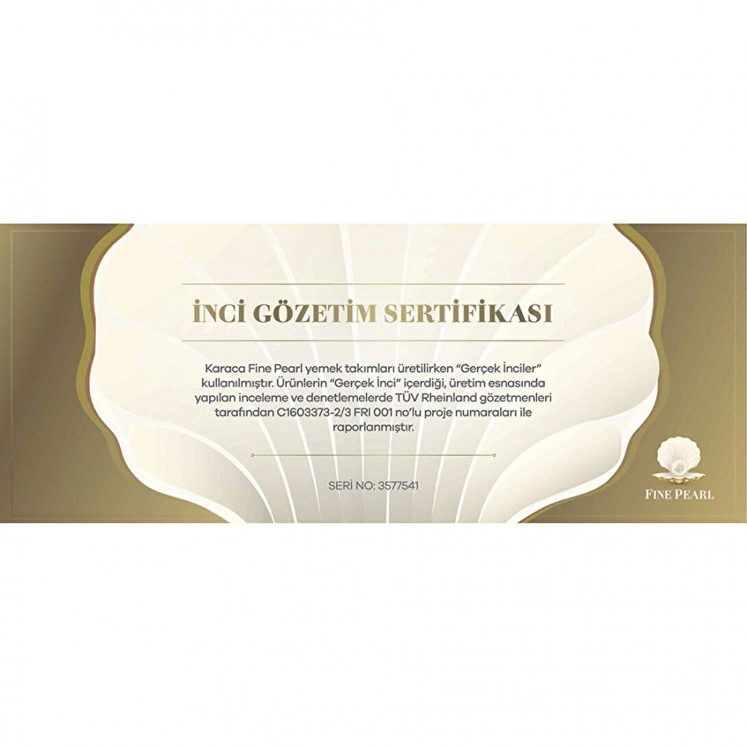 Karaca Fine Pearl Trove 62 Parça 12 Kişilik Yemek Takımı Karaca