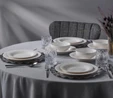 Jumbo Lily 24 Parça 6 Kişilik Bone Yemek Takımı