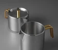 Jumbo Metalix Midi Çaydanlık Titanyum Gold