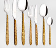 Jumbo 9400 Safari Gold 12 Kişilik 84 Parça Çatal Kaşık Bıçak Takımı