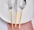 Jumbo 5100 Quartz Altın 12 Kişilik 84 Parça Çatal Kaşık Bıçak Takımı