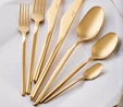 Jumbo 5100 Quartz Titanyum Gold 12 Kişilik 84 Parça Çatal Kaşık Bıçak Takımı