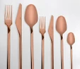 Jumbo 5100 Quartz Titanyum Bronz 12 Kişilik 84 Parça Çatal Kaşık Bıçak Seti