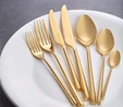 Jumbo 1001 Titanyum Gold 12 Kişilik 84 Parça Çatal Kaşık Bıçak Takımı