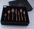 Jumbo 1001 Titanyum Bronz 12 Kişilik 84 Parça Çatal Kaşık Bıçak Takımı