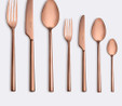 Jumbo 1001 Titanyum Bronz 12 Kişilik 84 Parça Çatal Kaşık Bıçak Takımı