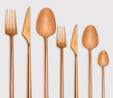 Jumbo 5500 Titanyum Bronz 12 Kişilik 84 Parça Çatal Kaşık Bıçak Seti