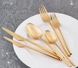 Jumbo 5500 Titanyum Gold 12 Kişilik 84 Parça Çatal Kaşık Bıçak Takımı