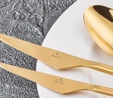 Jumbo 5500 Titanyum Gold 12 Kişilik 84 Parça Çatal Kaşık Bıçak Takımı