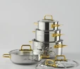 Jumbo Modena 8 Parça Titanyum Gold Tencere Seti