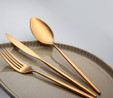 Jumbo 5900 Infinity Titanyum Bronz 12 Kişilik 84 Parça Çatal Kaşık Bıçak Takımı
