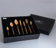 Jumbo 5900 Infinity Titanyum Bronz 12 Kişilik 84 Parça Çatal Kaşık Bıçak Takımı
