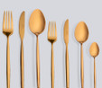Jumbo 5900 Infinity Titanyum Bronz 12 Kişilik 84 Parça Çatal Kaşık Bıçak Takımı