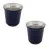 Jumbo Glory 7 Double Wall Lacivert 2'li Termo Çelik Fincan 160 ml