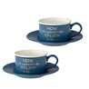 Jumbo Joy Mavi Çay Fincan Takımı