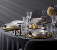 Jumbo Navy 24 Parça 6 Kişilik Yemek Takımı Blue