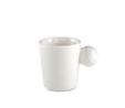 Jumbo Golf Line Beyaz 2'li Tabaklı Kahve Fincan Takımı 90 ml