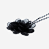 Flying Tiger Copenhagen Siyah Çiçekli Choker Kolye