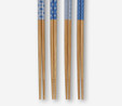 Flying Tiger Copenhagen 4'lü Mavi Bambu Chopstick Seti
